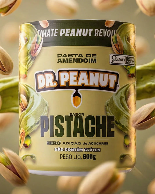 Mantequilla de maní con proteína sabor Pistacho - Dr.Peanut 600g.