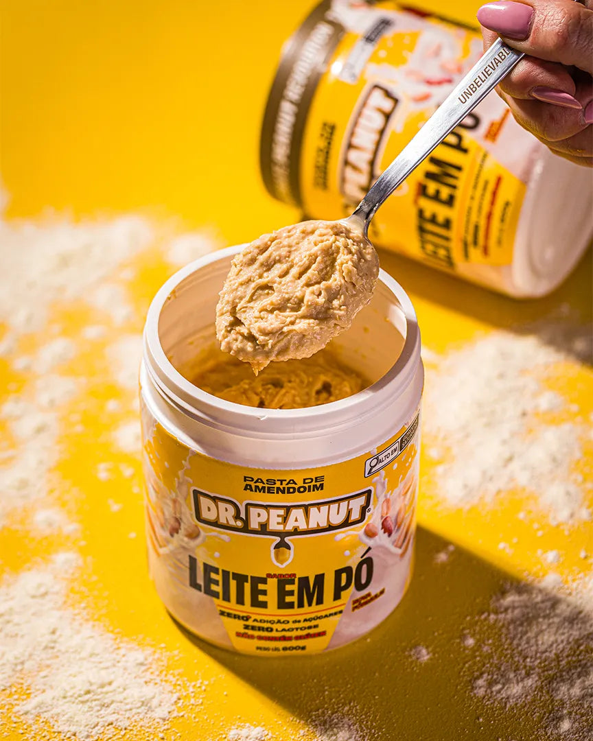 Mantequilla de maní con proteína sabor Leche - Dr. Peanut 600g