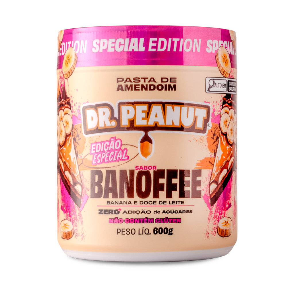 Mantequilla de maní con proteína sabor Banoffee - Dr. Peanut 600g
