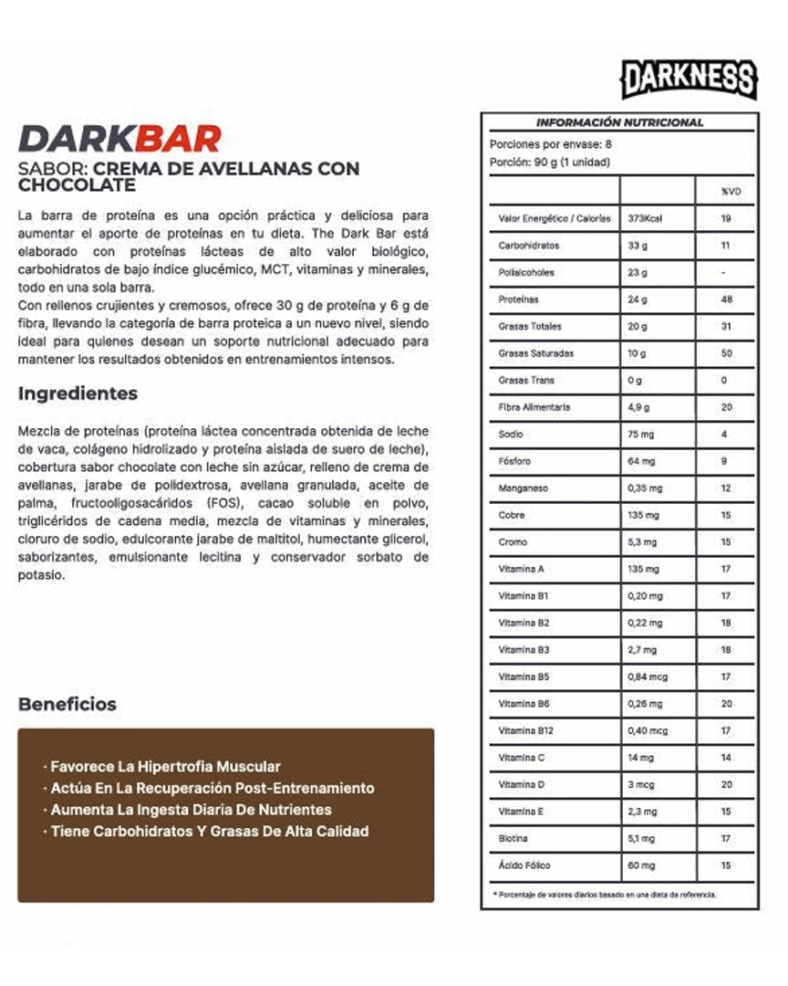 Barrita de proteína (30g) XXL - DarkBar DARKNESS