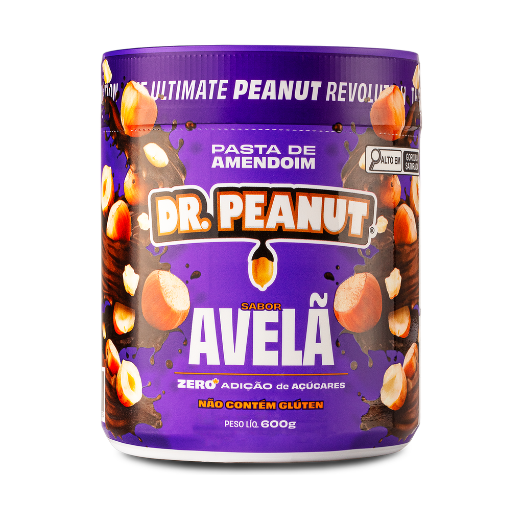 Mantequilla de maní con proteína sabor Avellana Dr.Peanut 600g.