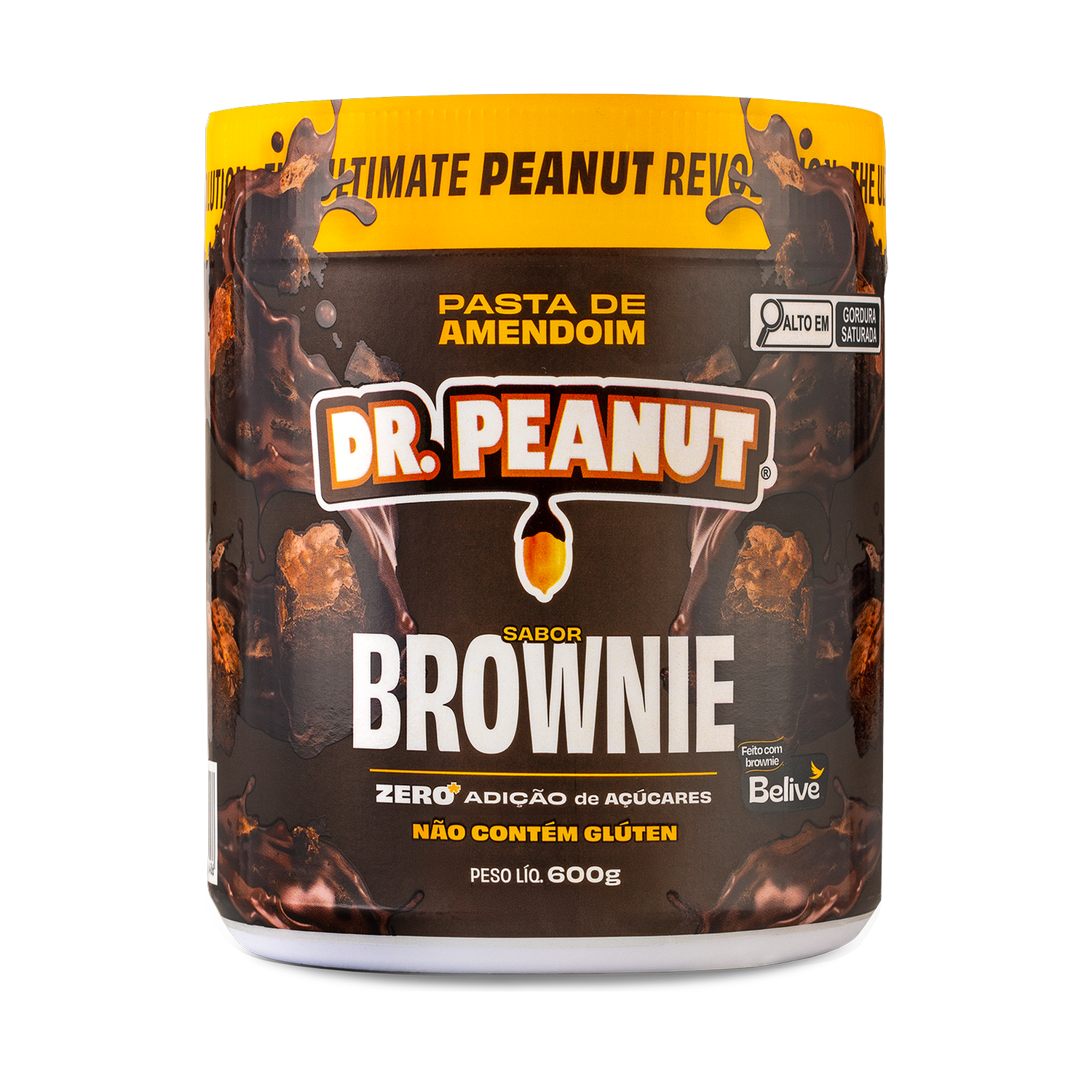 Mantequilla de maní con proteína sabor Brownie - Dr. Peanut 600g