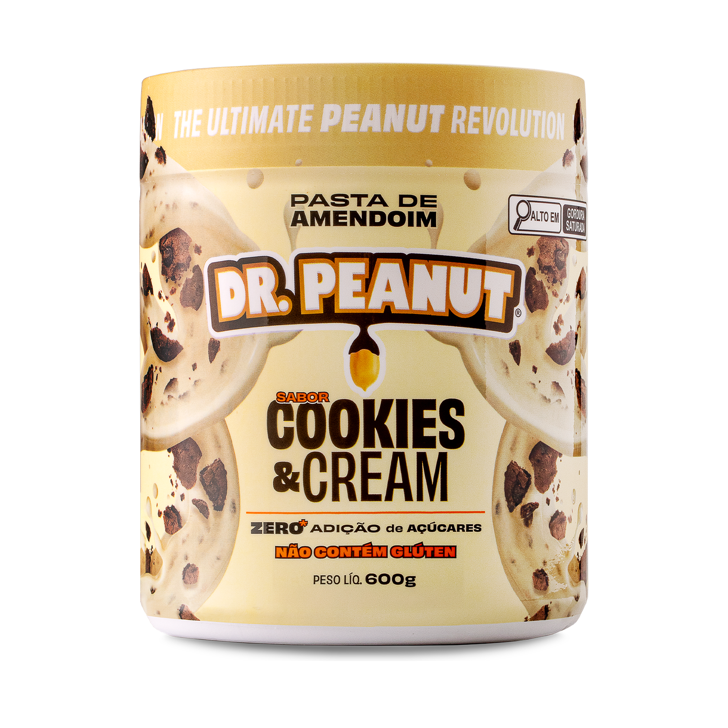 Mantequilla de maní con proteína sabor Cookies & Cream - Dr. Peanut 600g