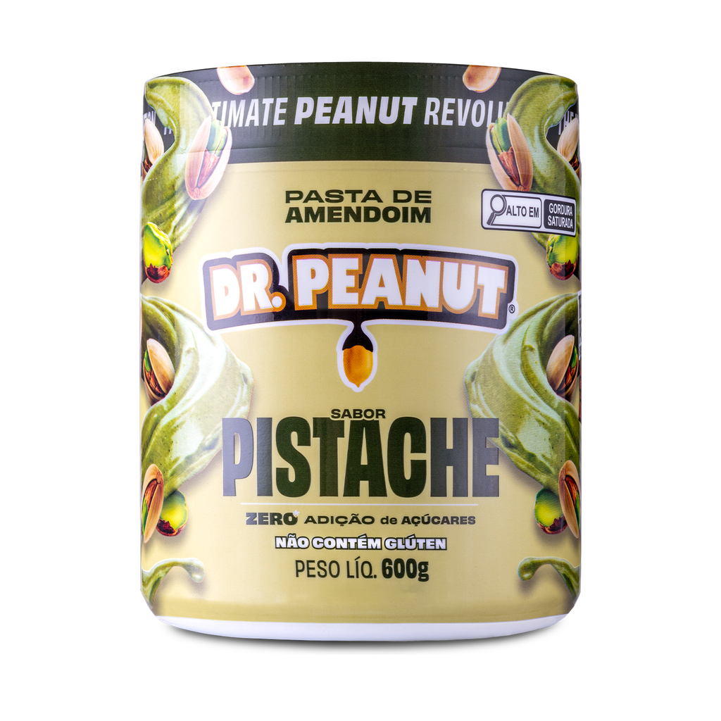 Mantequilla de maní con proteína sabor Pistacho - Dr.Peanut 600g.