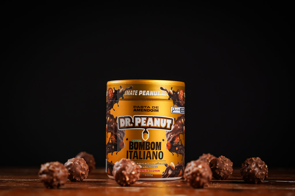 Mantequilla de maní con proteína sabor Bombón Italiano - Dr. Peanut 600g