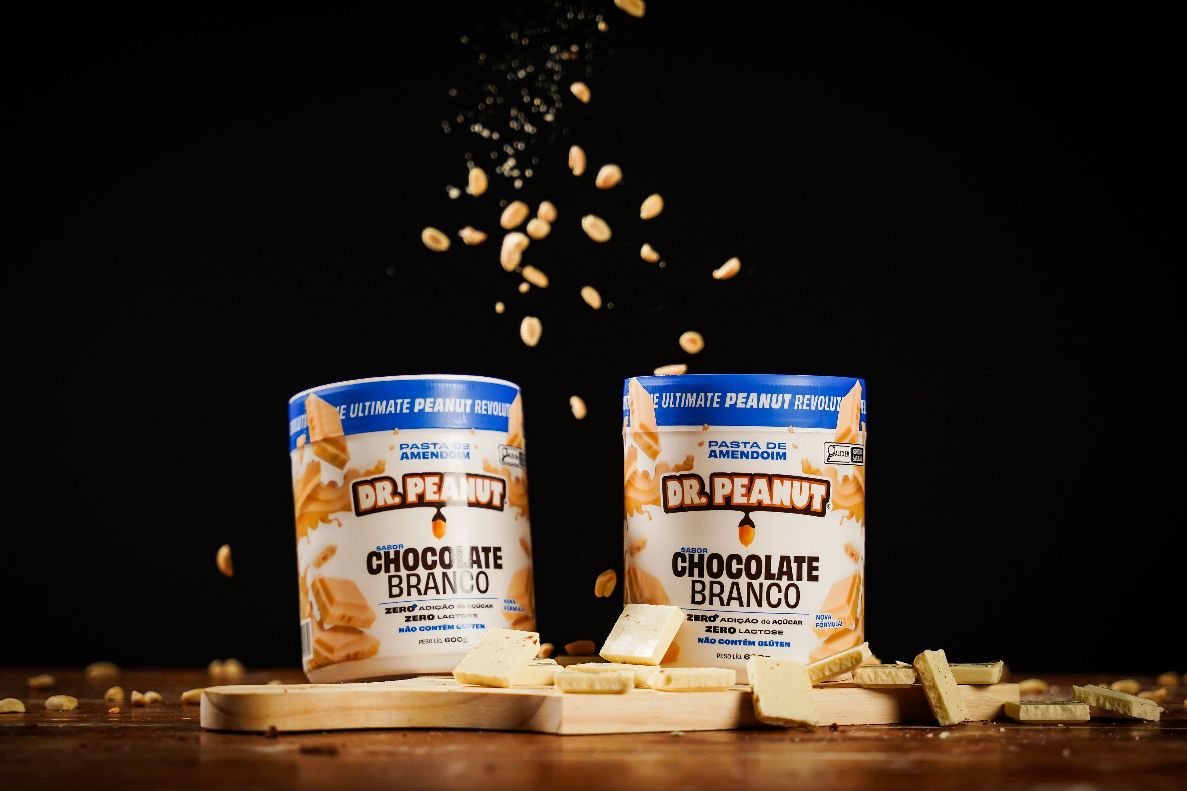 Mantequilla de maní con proteína sabor Chocolate Blanco - Dr. Peanut 600g