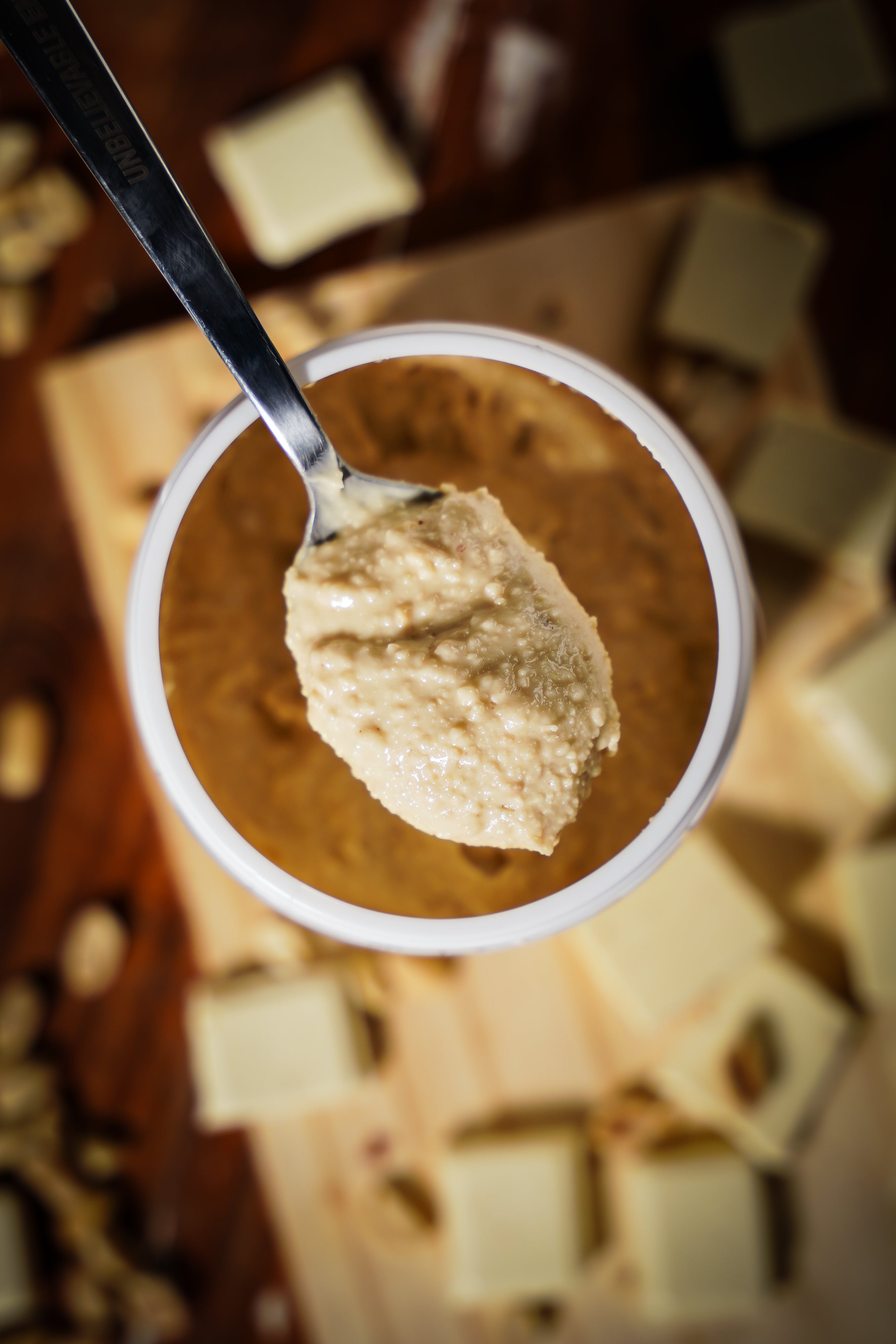 Mantequilla de maní con proteína sabor Chocolate Blanco - Dr. Peanut 600g