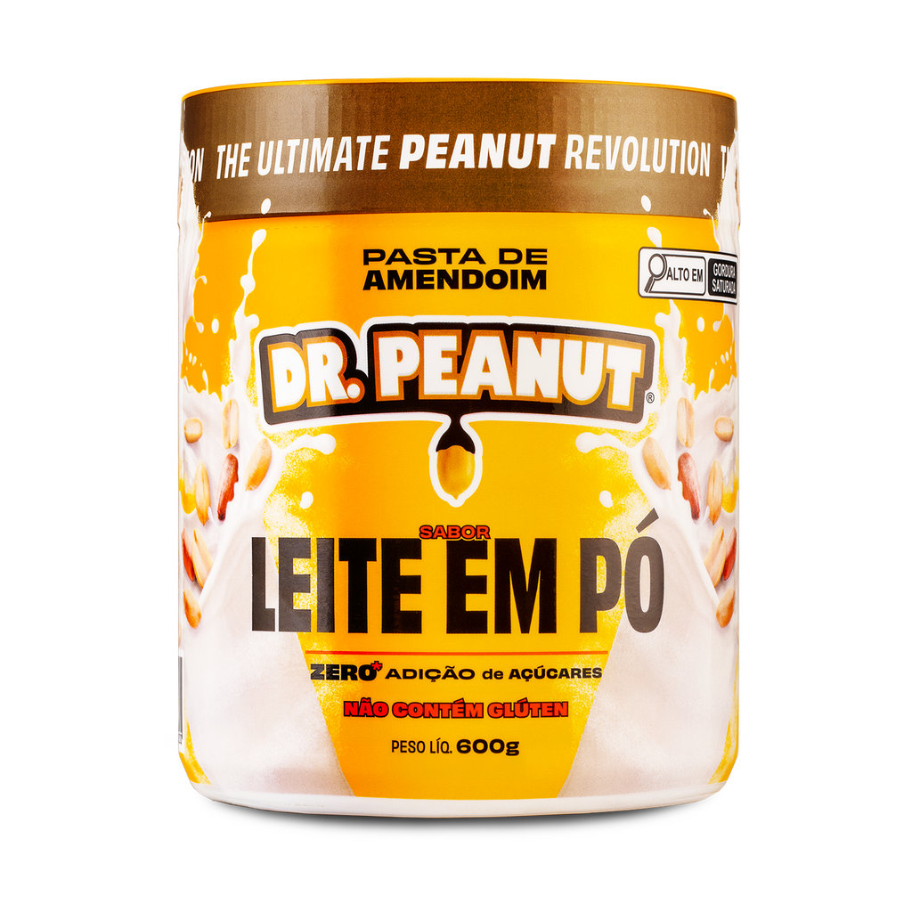Mantequilla de maní con proteína sabor Leche - Dr. Peanut 600g