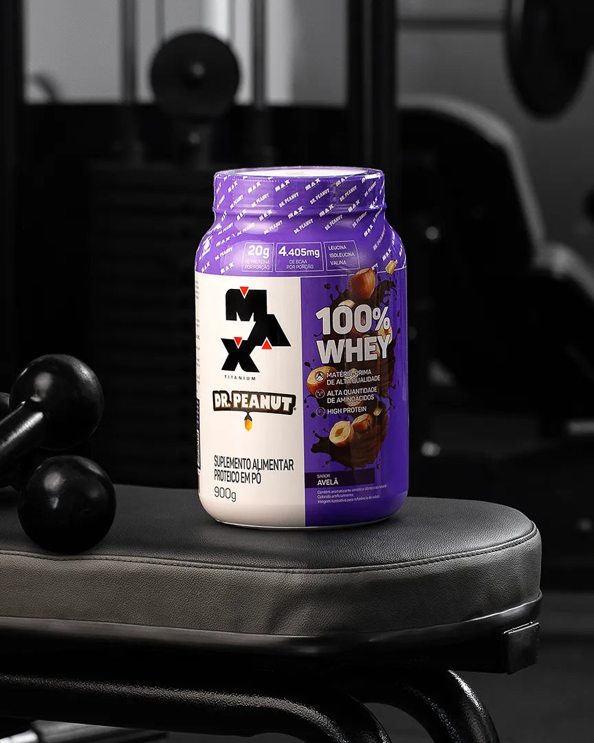 Whey Protein Max Titanium 100% – Sabor Avellana Dr. Peanut