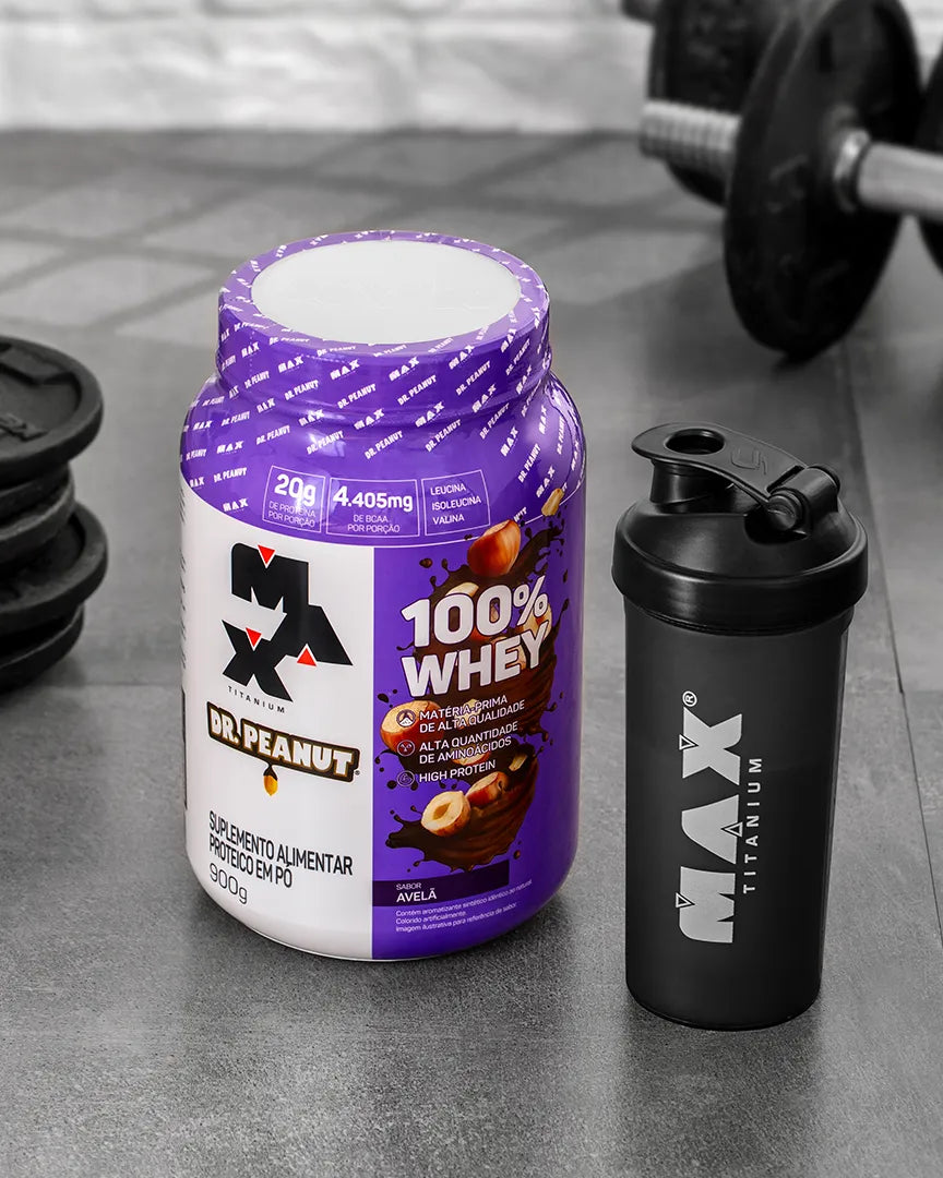 Whey Protein Max Titanium 100% – Sabor Avellana Dr. Peanut
