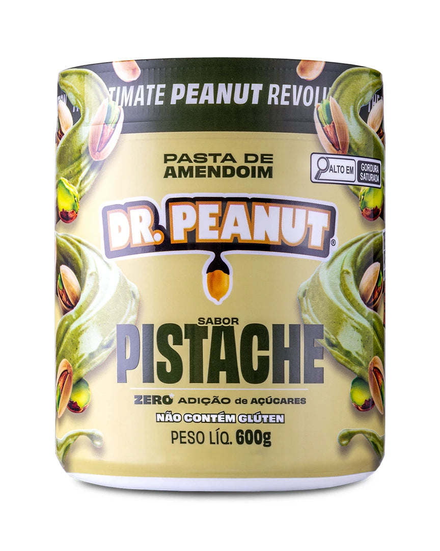 Mantequilla de maní con proteína sabor Pistacho - Dr.Peanut 600g.