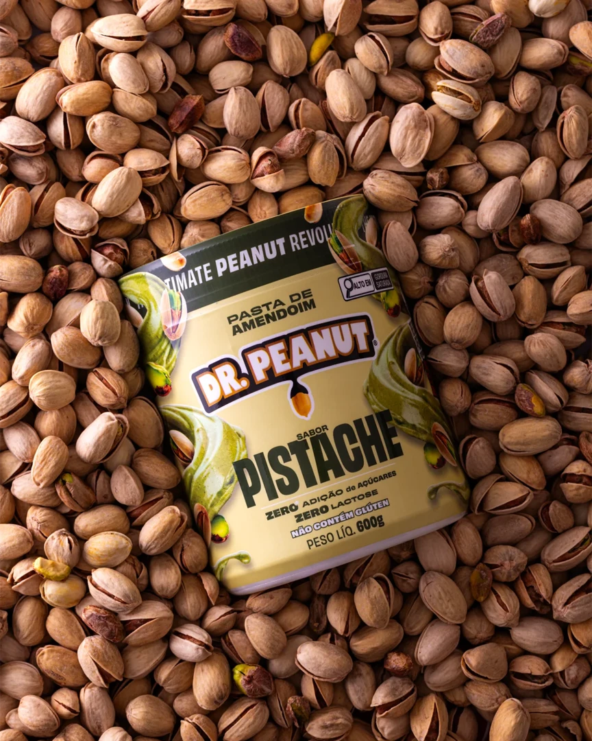 Mantequilla de maní con proteína sabor Pistacho - Dr.Peanut 600g.
