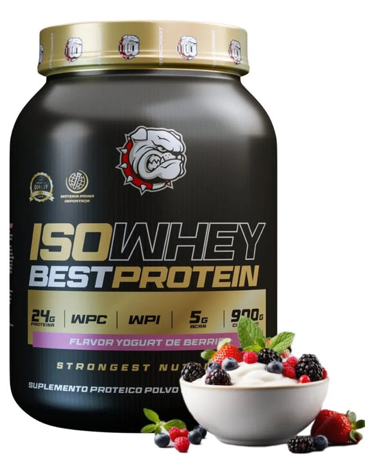 ISO WHEY BEST PROTEIN STRONGEST – Yogurt de Berries (900g)