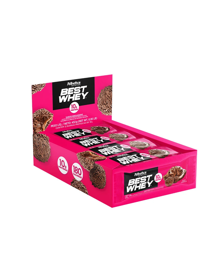 Barritas Best Whey 10 g proteína – Atlhetica Nutrition
