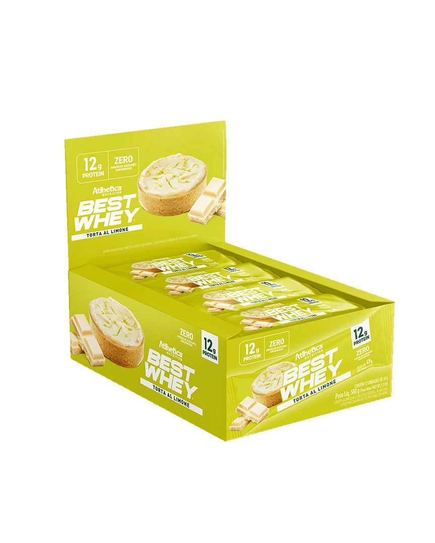 Barritas Best Whey 12 g proteína – Atlhetica Nutrition