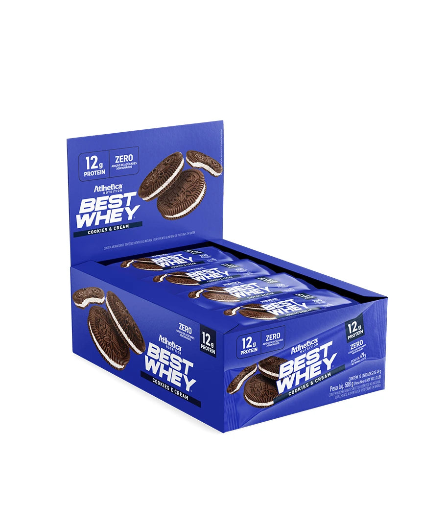 Barritas Best Whey 12 g proteína – Atlhetica Nutrition