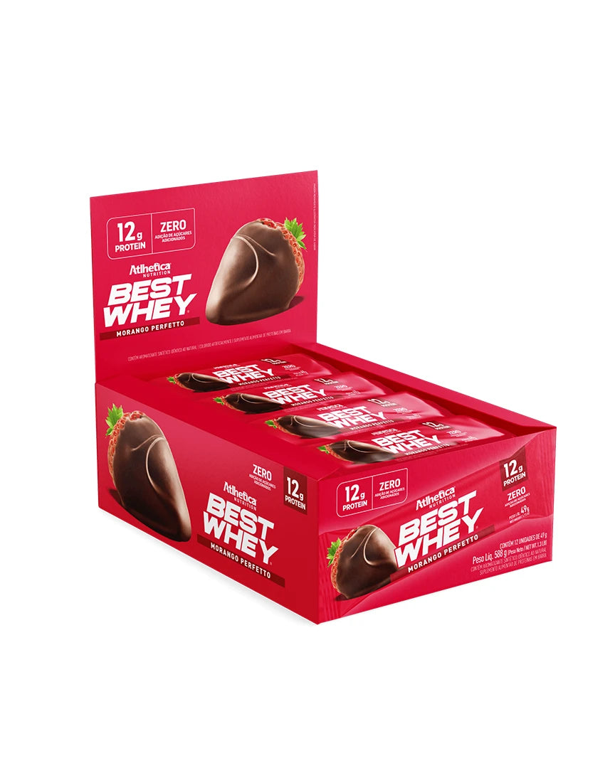 Barritas Best Whey 12 g proteína – Atlhetica Nutrition