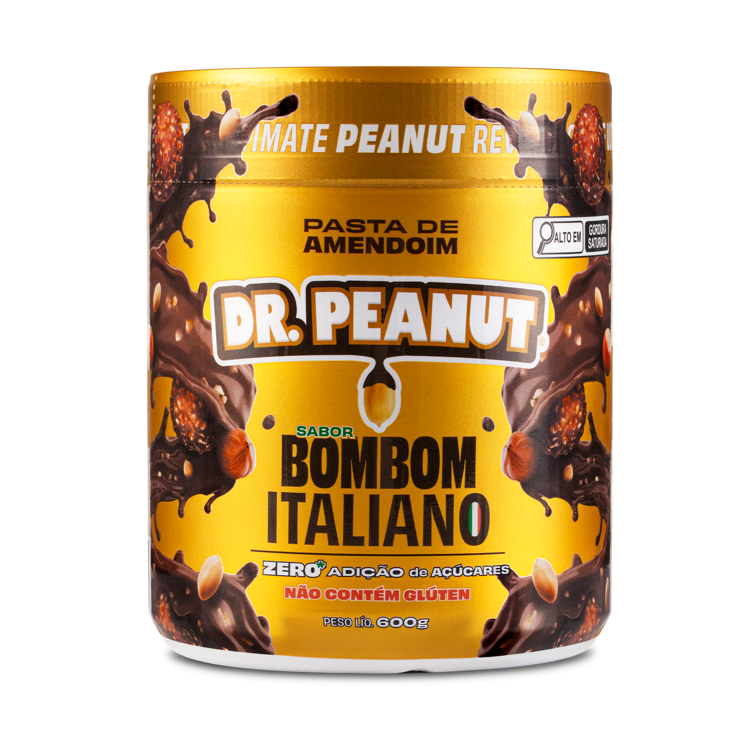 Mantequilla de maní con proteína sabor Bombón Italiano - Dr. Peanut 600g