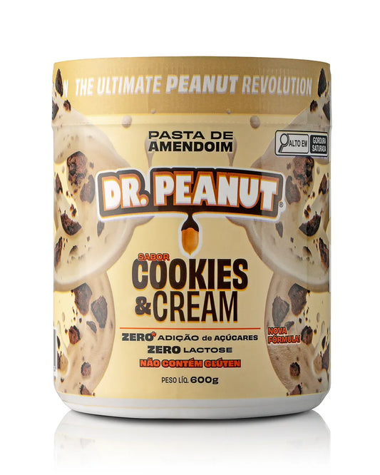 Mantequilla de maní con proteína sabor Cookies & Cream - Dr. Peanut 600g