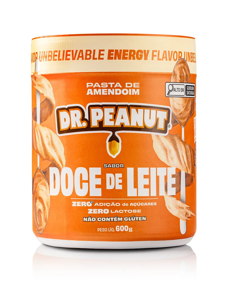 Mantequilla de maní con proteína sabor Dulce de Leche - Dr. Peanut 600g