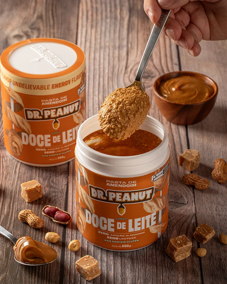 Mantequilla de maní con proteína sabor Dulce de Leche - Dr. Peanut 600g
