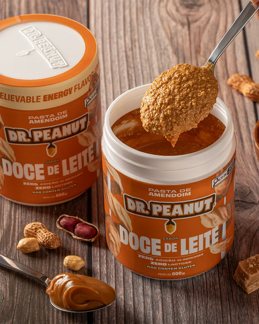 Mantequilla de maní con proteína sabor Dulce de Leche - Dr. Peanut 600g