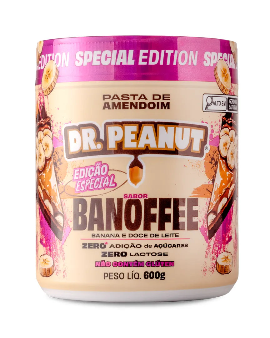 Mantequilla de maní con proteína sabor Banoffee - Dr. Peanut 600g