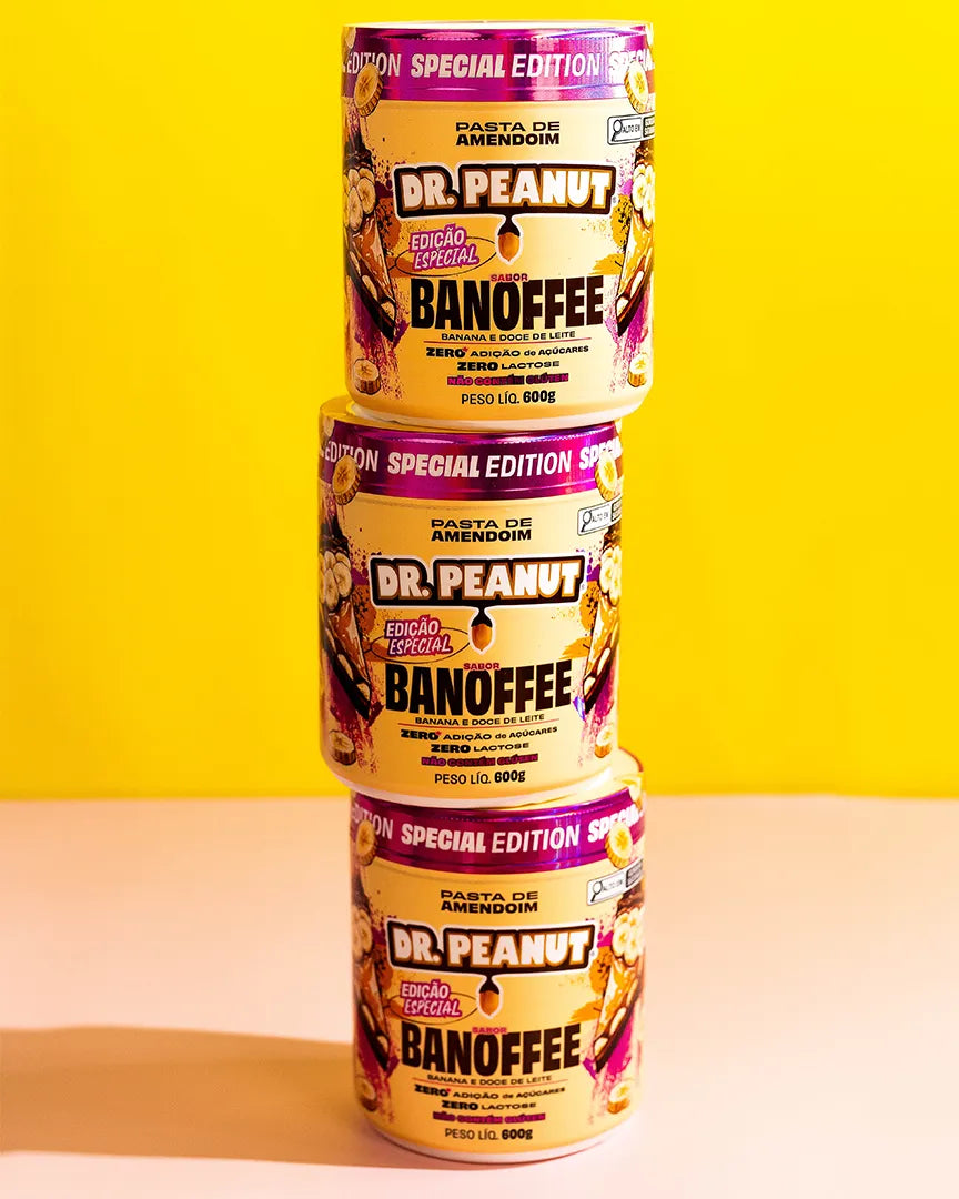 Mantequilla de maní con proteína sabor Banoffee - Dr. Peanut 600g