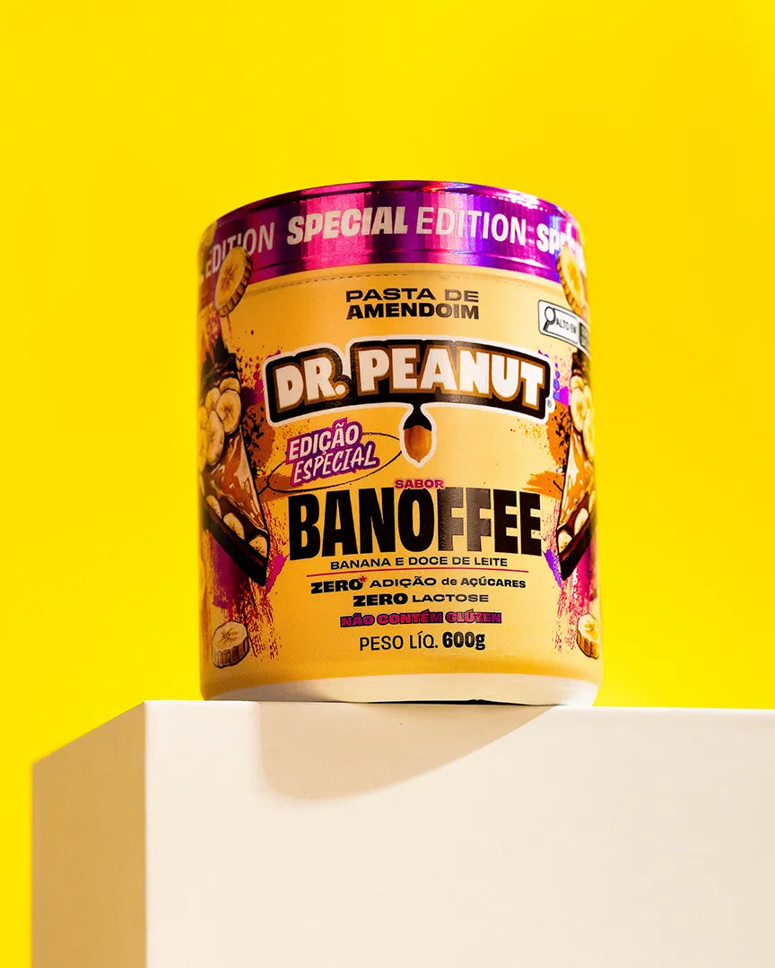 Mantequilla de maní con proteína sabor Banoffee - Dr. Peanut 600g