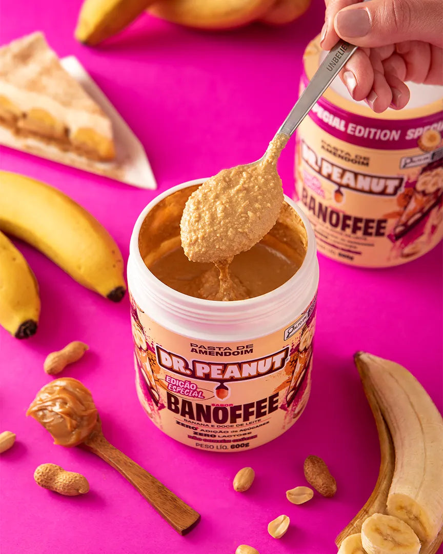 Mantequilla de maní con proteína sabor Banoffee - Dr. Peanut 600g