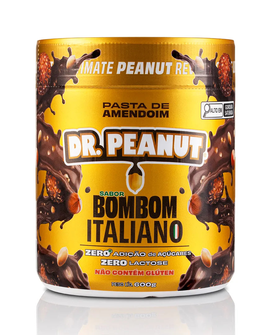 Mantequilla de maní con proteína sabor Bombón Italiano - Dr. Peanut 600g