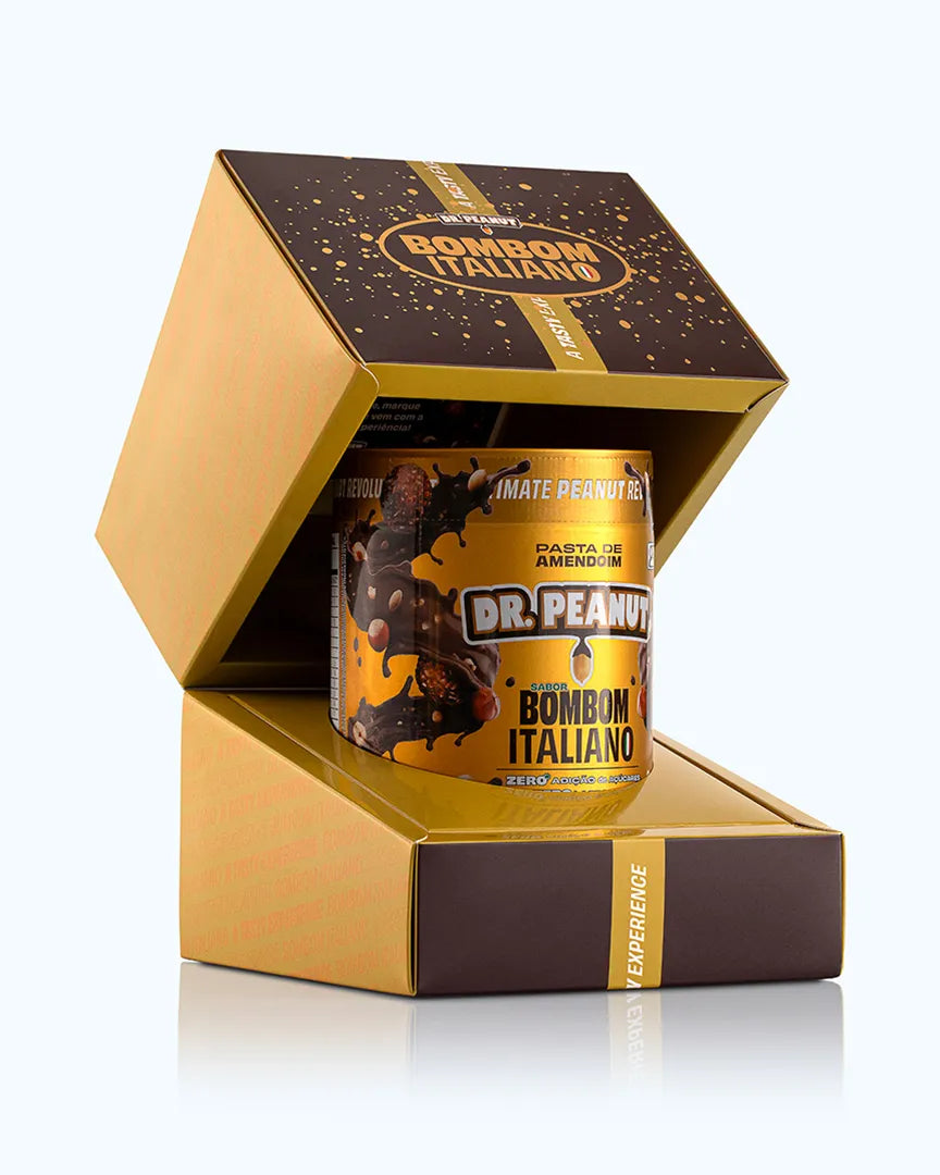 Mantequilla de maní con proteína sabor Bombón Italiano - Dr. Peanut 600g