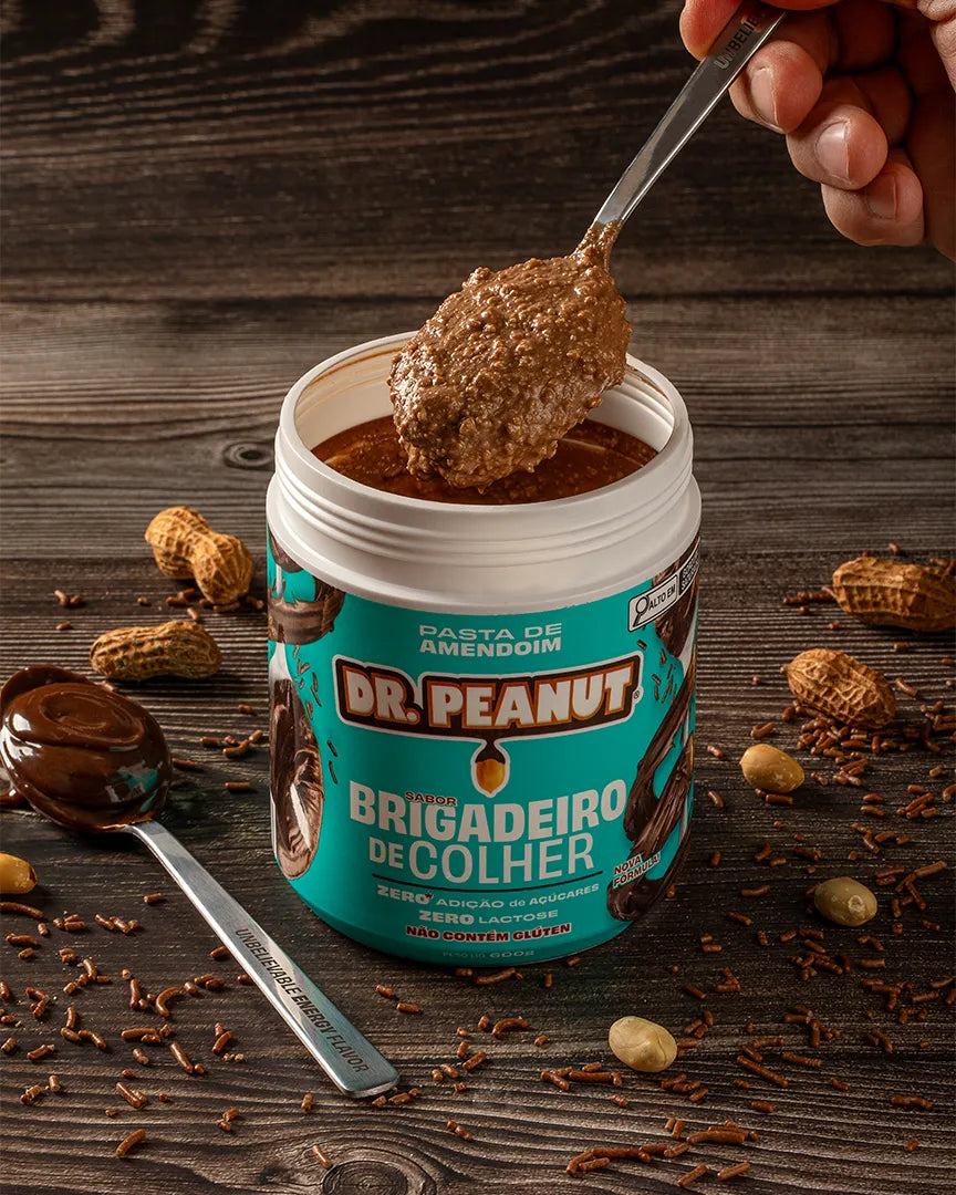 Mantequilla de maní con proteína sabor Brigadeiro - Dr. Peanut 600g