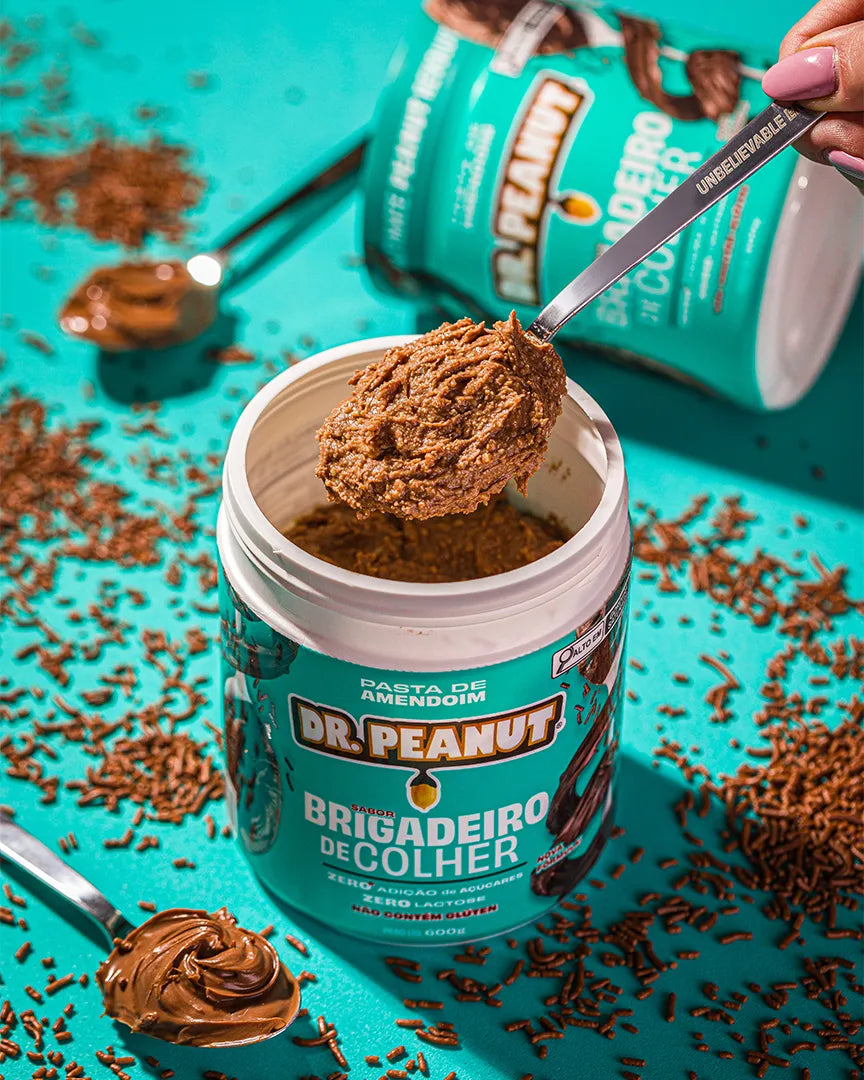 Mantequilla de maní con proteína sabor Brigadeiro - Dr. Peanut 600g