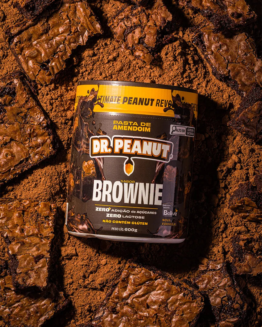 Mantequilla de maní con proteína sabor Brownie - Dr. Peanut 600g