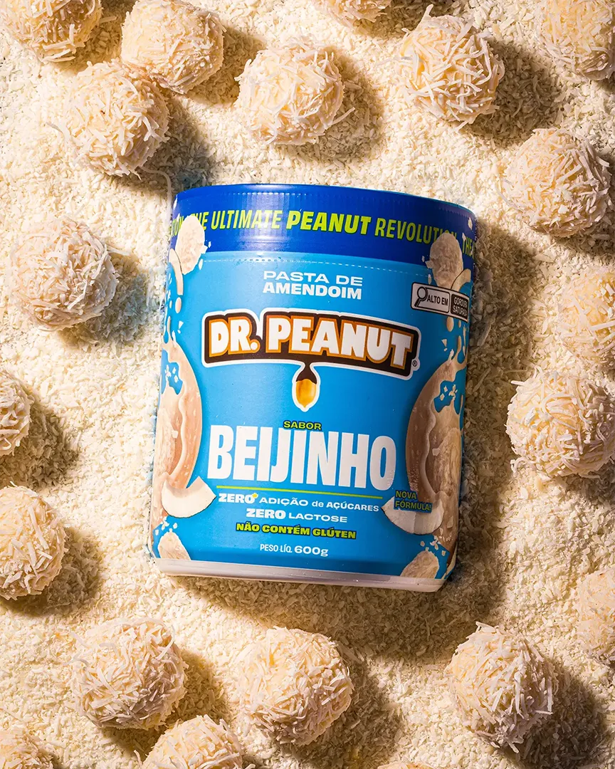 Mantequilla de maní con proteína sabor Beijinho - Dr.Peanut 600g.