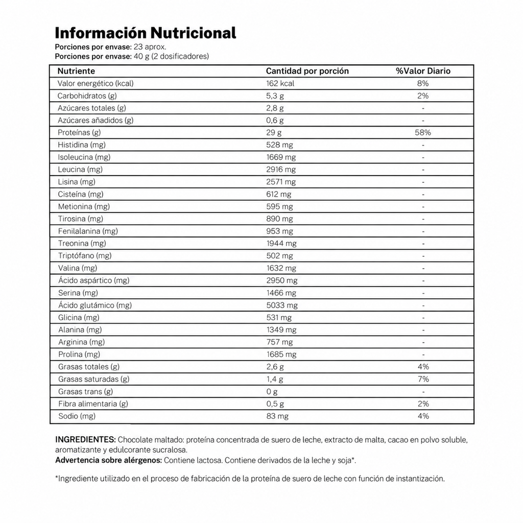 Dark Whey – Whey Protein Concentrado Darkness 30 gr Proteina