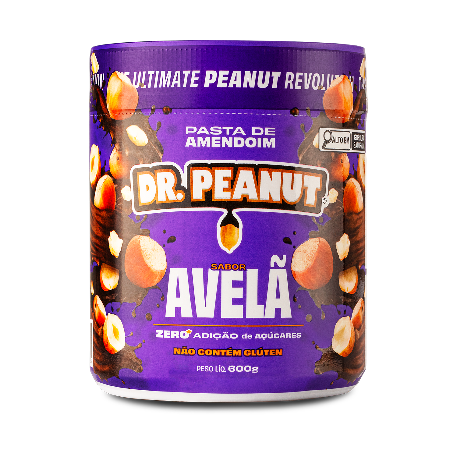 Mantequilla de maní con proteína sabor Avellana Dr.Peanut 600g.