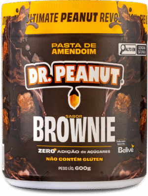 Mantequilla de maní con proteína sabor Brownie - Dr. Peanut 600g