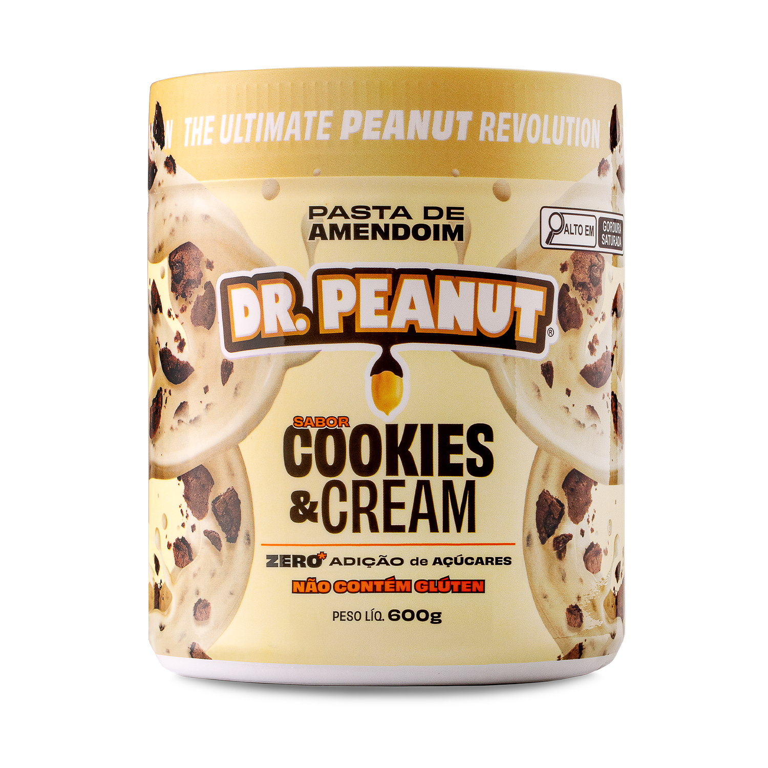 Mantequilla de maní con proteína sabor Cookies & Cream - Dr. Peanut 600g