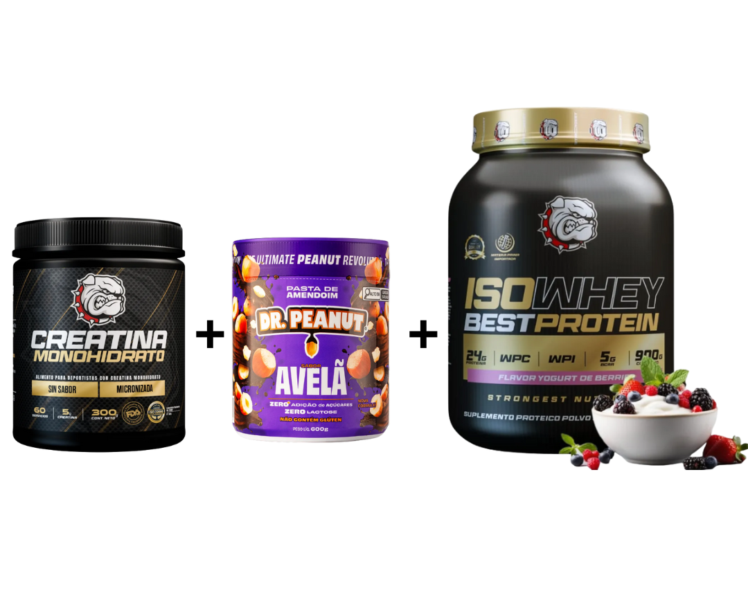 Super Pack Proteína Yogurt Berries+ Creatina + Dr. Peanut Avellana