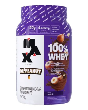 Whey Protein Max Titanium 100% – Sabor Avellana Dr. Peanut