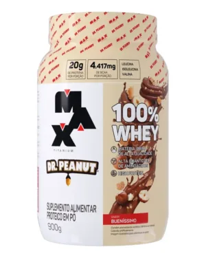 Whey Protein Max Titanium 100% – Sabor Buenissimo Dr. Peanut