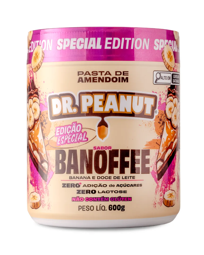 Mantequilla de maní con proteína sabor Banoffee - Dr. Peanut 600g