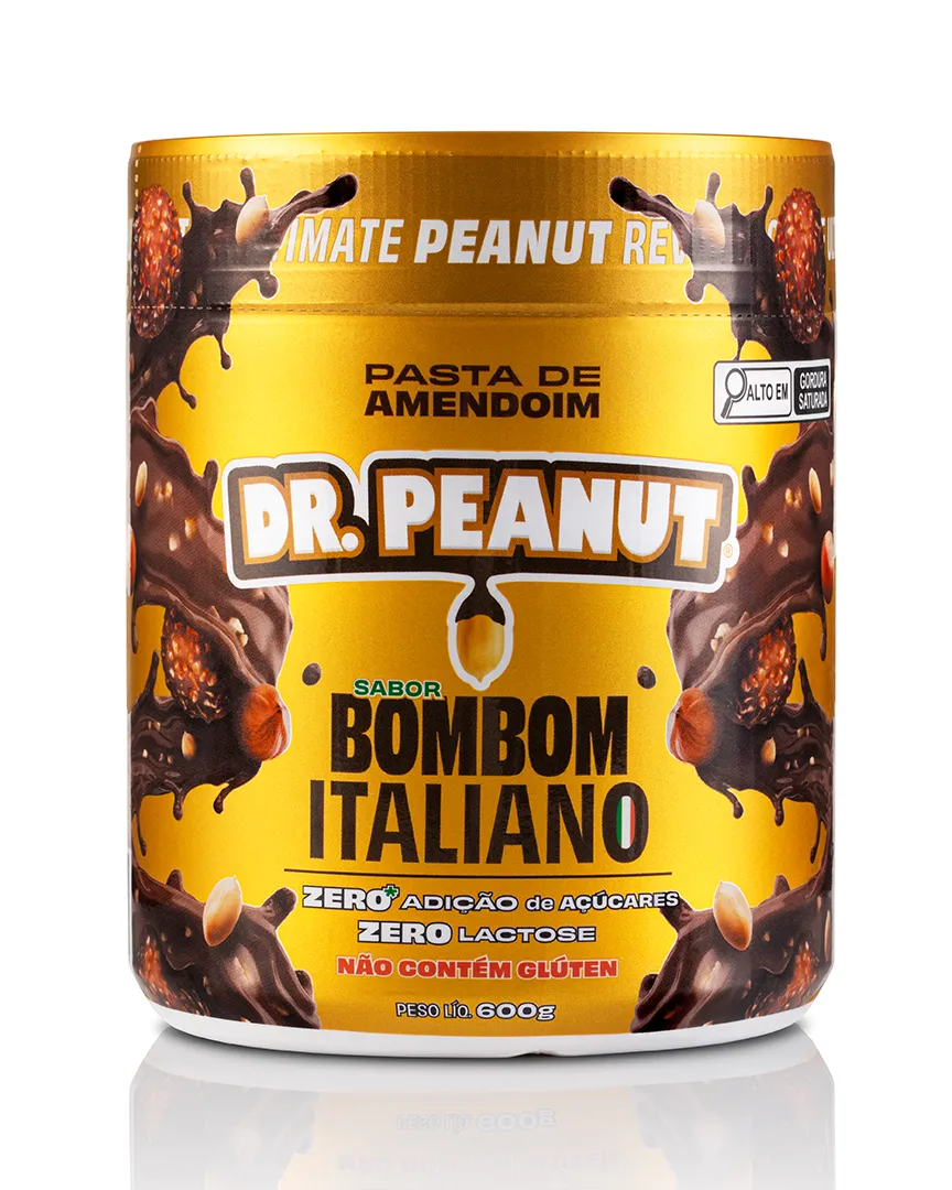 Mantequilla de maní con proteína sabor Bombón Italiano - Dr. Peanut 600g