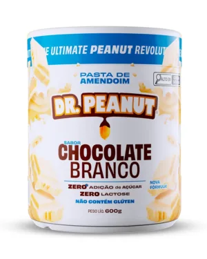 Mantequilla de maní con proteína sabor Chocolate Blanco - Dr. Peanut 600g