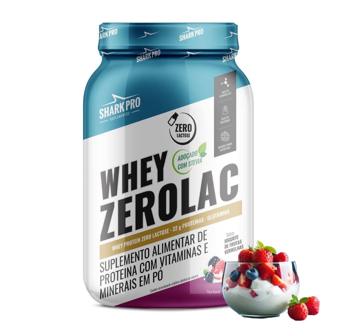 WHEY ZEROLAC 900G SHARK PRO YOGURT BERRIES