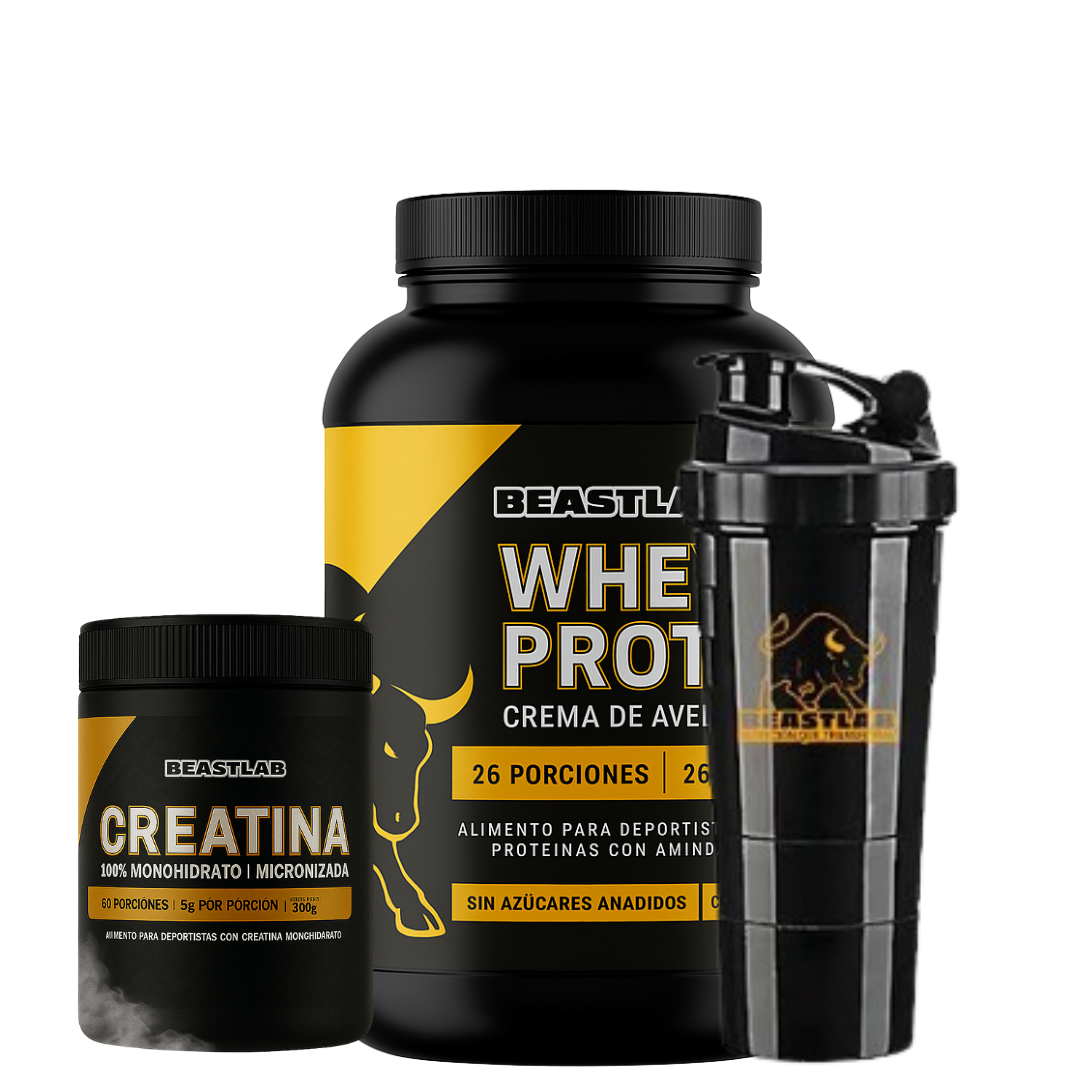 100% Whey Protein Crema de avellanas 936 grs + creatina 300 grs SHAKER DE REGALO