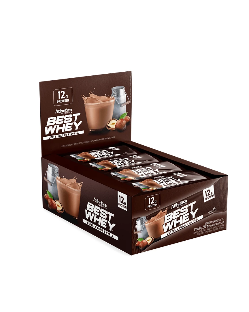 Barritas Best Whey 12 g proteína – Atlhetica Nutrition